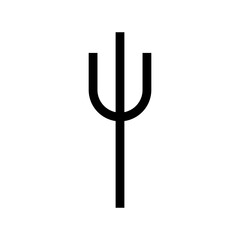 trident icon or logo isolated sign symbol vector illustration - high quality black style vector icons
