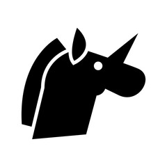 unicorn icon or logo isolated sign symbol vector illustration - high quality black style vector icons
