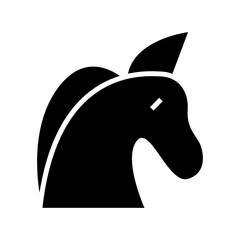 unicorn icon or logo isolated sign symbol vector illustration - high quality black style vector icons
