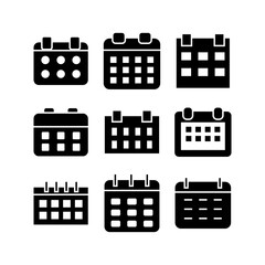 calendar icon or logo isolated sign symbol vector illustration - high quality black style vector icons
