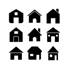 house icon or logo isolated sign symbol vector illustration - high quality black style vector icons
