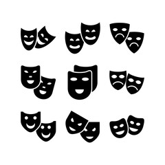 masks icon or logo isolated sign symbol vector illustration - high quality black style vector icons
