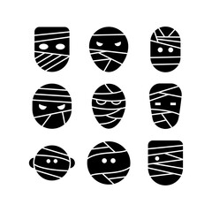 mummy icon or logo isolated sign symbol vector illustration - high quality black style vector icons
