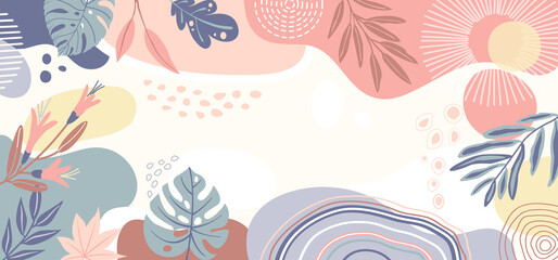 Color splash abstract background for design.Template banner and cover for social media ad, template special promo new arrival sale.