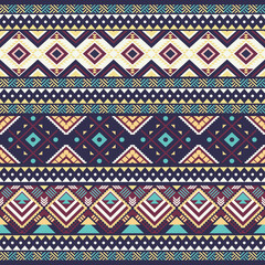 Seamless tribal stripes Aztec geometry can be used in textile design, web design for clothing, accessories, decorative paper, wrapping, envelopes, backpacks, book covers.