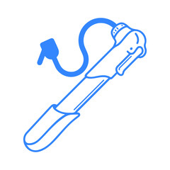 Air bicycle or portable pumper icon