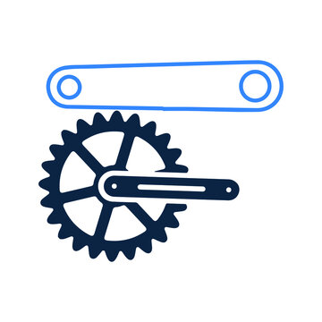Arms Bicycle Or Crank Parts Icon