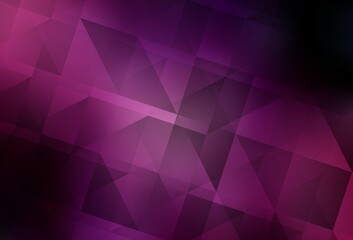 Dark Purple, Pink vector abstract polygonal background.