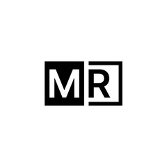 Obraz premium mr letter logo design, initial modern mr logo