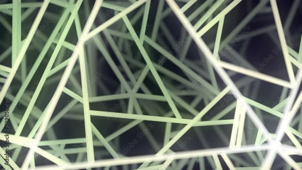 Fototapete Moving, deep abstract geometric pattern 3d rendering digital loop animation 4K