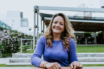 latin business adult woman portrait working at the office in Mexico Latin America	