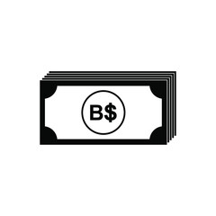 Brunei Darussalam Currency Icon Symbol, BND, Brunei Dollar Money Paper. Vector Illustration