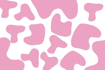 seamless pattern with pink motif cow