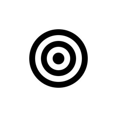Target, line web or mobile interface vector icon