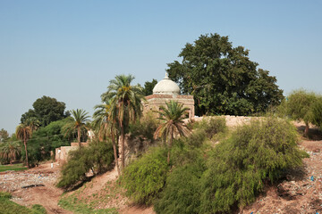 Fototapeta na wymiar Uch Sharif, Ruins of centuries old Mausoleums close Bahawalpur, Pakistan