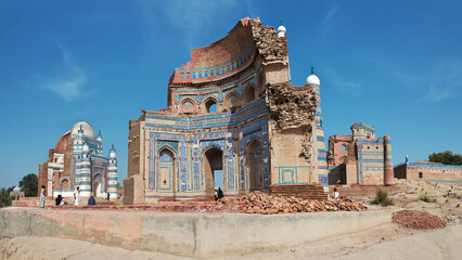 Uch Sharif, Ruins of centuries old Mausoleums close Bahawalpur, Pakistan