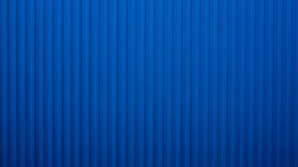 bright blue zinc fence Abstract geometrical background, Slanting lines, striped texture - obrazy, fototapety, plakaty