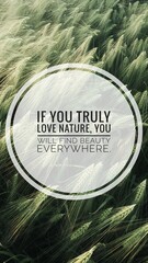 Inspirational Motivating Emotional quotes and nature background