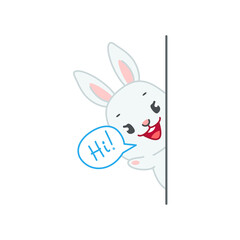 Cute bunny say 