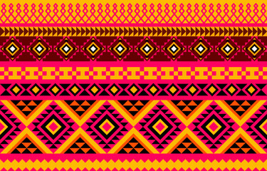 Ethnic geometric oriental ikat seamless pattern traditional design for background,wallpaper,clothing,wrapping,Batik,fabric