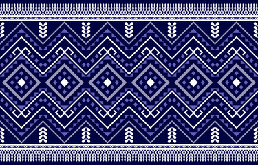 Ethnic geometric oriental ikat seamless pattern traditional design for background,wallpaper,clothing,wrapping,Batik,fabric