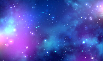 Fototapeta na wymiar Night sky Nebular galaxy cosmos background, deep space. Space background realistic nebula shining stars. Starry sky colorful universe with star dust, galaxy infinite universe. Vector EPS10.