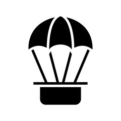air balloon icon or logo isolated sign symbol vector illustration - high quality black style vector icons
