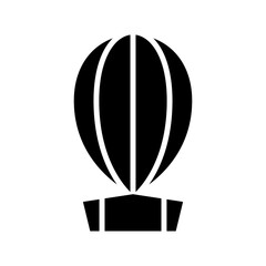air balloon icon or logo isolated sign symbol vector illustration - high quality black style vector icons
