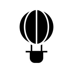 air balloon icon or logo isolated sign symbol vector illustration - high quality black style vector icons
