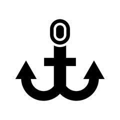 anchor icon or logo isolated sign symbol vector illustration - high quality black style vector icons
