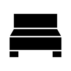 bed icon or logo isolated sign symbol vector illustration - high quality black style vector icons
