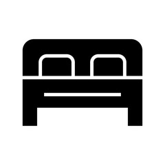 bed icon or logo isolated sign symbol vector illustration - high quality black style vector icons
