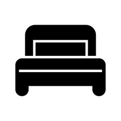 bed icon or logo isolated sign symbol vector illustration - high quality black style vector icons
