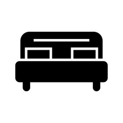 bed icon or logo isolated sign symbol vector illustration - high quality black style vector icons
