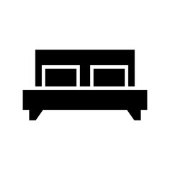 bed icon or logo isolated sign symbol vector illustration - high quality black style vector icons
