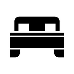 bed icon or logo isolated sign symbol vector illustration - high quality black style vector icons
