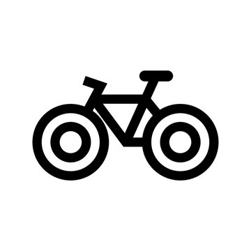 bicycle icon or logo isolated sign symbol vector illustration - high quality black style vector icons
