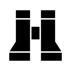 binocular icon or logo isolated sign symbol vector illustration - high quality black style vector icons
