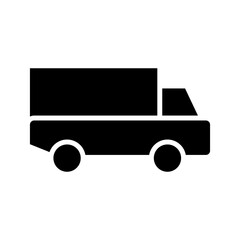 delivery van icon or logo isolated sign symbol vector illustration - high quality black style vector icons
