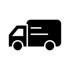 delivery van icon or logo isolated sign symbol vector illustration - high quality black style vector icons
