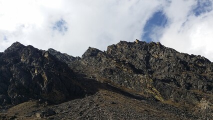 Trekking path to Gosainkunda, Nepal