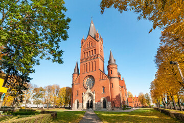 Fototapeta na wymiar Church of the Annunciation of the Blessed Virgin Mary in Inowrocław, Poland