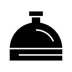 hotel bell icon or logo isolated sign symbol vector illustration - high quality black style vector icons
