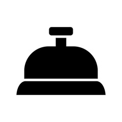 hotel bell icon or logo isolated sign symbol vector illustration - high quality black style vector icons
