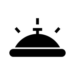 hotel bell icon or logo isolated sign symbol vector illustration - high quality black style vector icons
