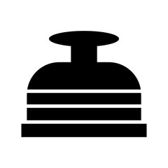 hotel bell icon or logo isolated sign symbol vector illustration - high quality black style vector icons
