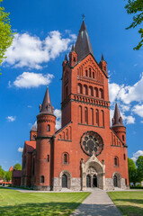 Fototapeta na wymiar Church of the Annunciation of the Blessed Virgin Mary in Inowrocław