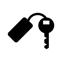 hotel key icon or logo isolated sign symbol vector illustration - high quality black style vector icons
