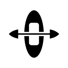 kayak icon or logo isolated sign symbol vector illustration - high quality black style vector icons
