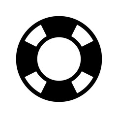 lifebuoy icon or logo isolated sign symbol vector illustration - high quality black style vector icons
